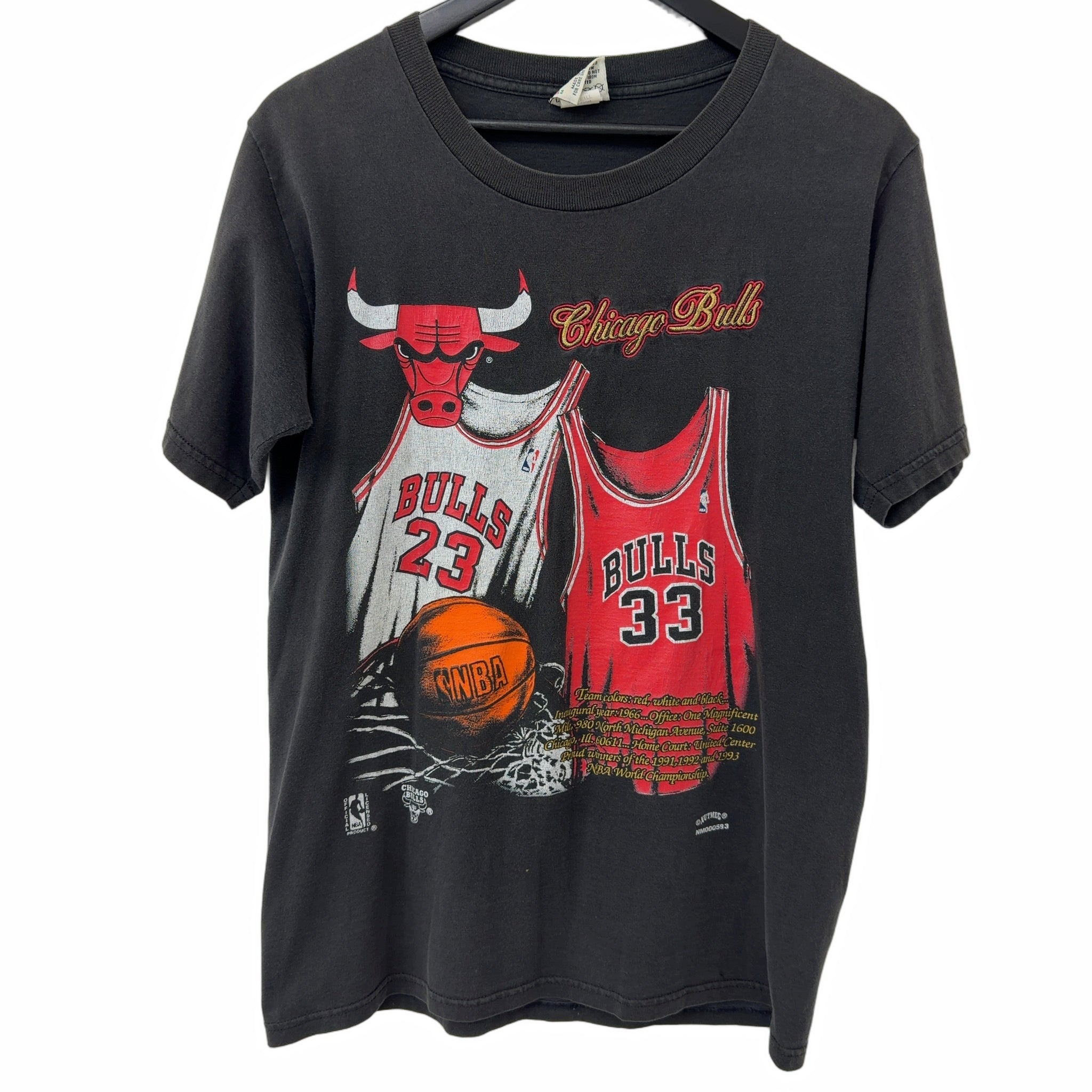 Vintage Chicago Bulls Jersey Tee Black