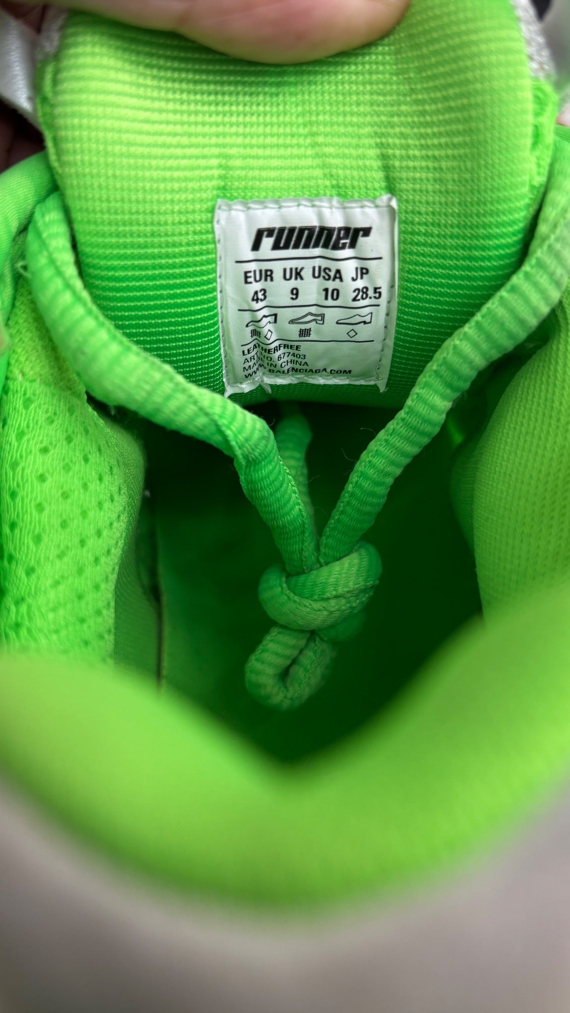 Balenciaga Runner Fluo Green