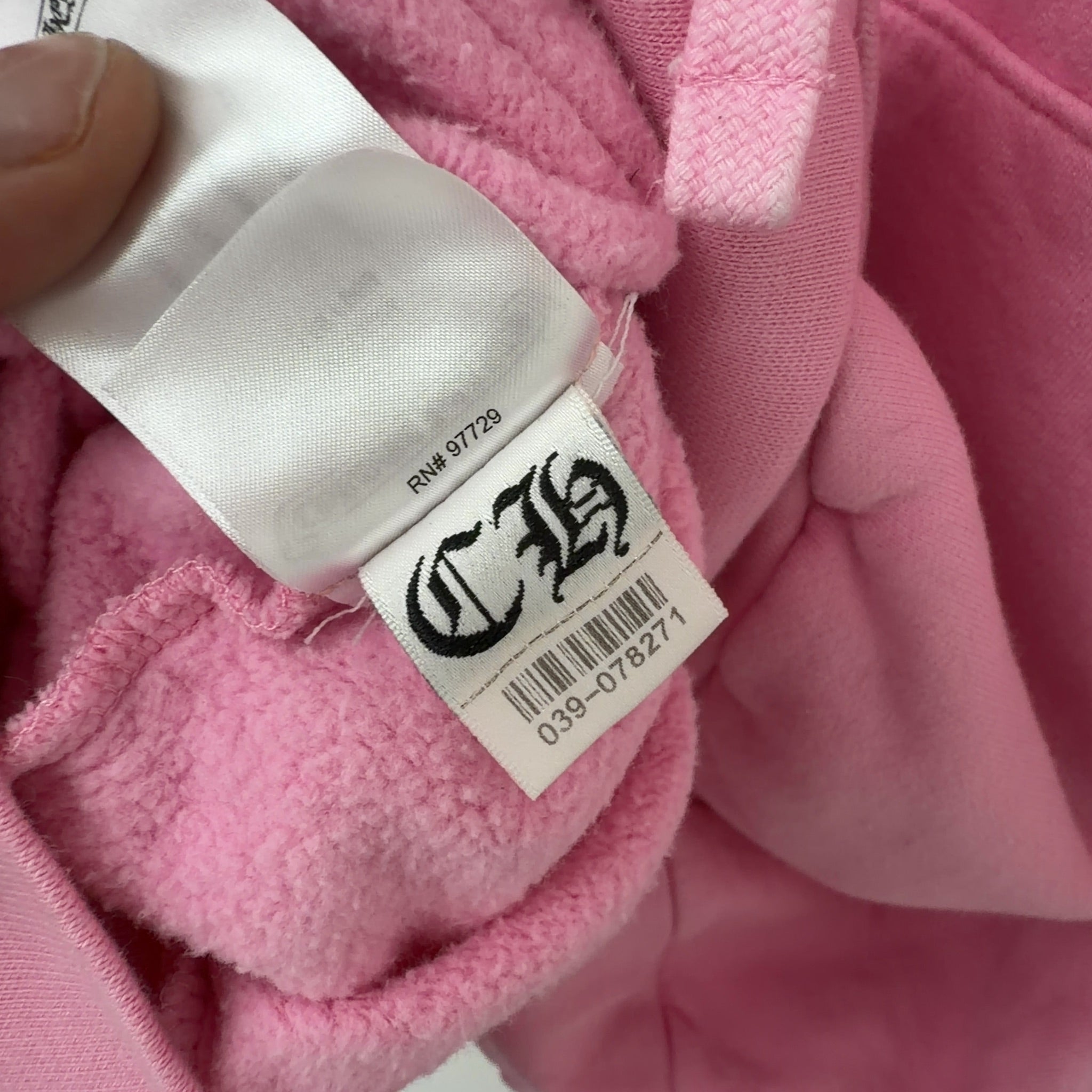 Chrome Hearts Red Logo Hoodie Pink