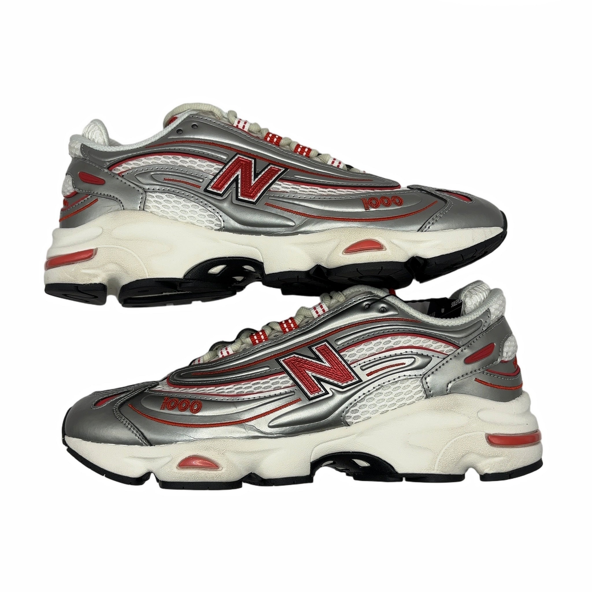 New Balance 1000 thisisneverthat Metallic Silver Red