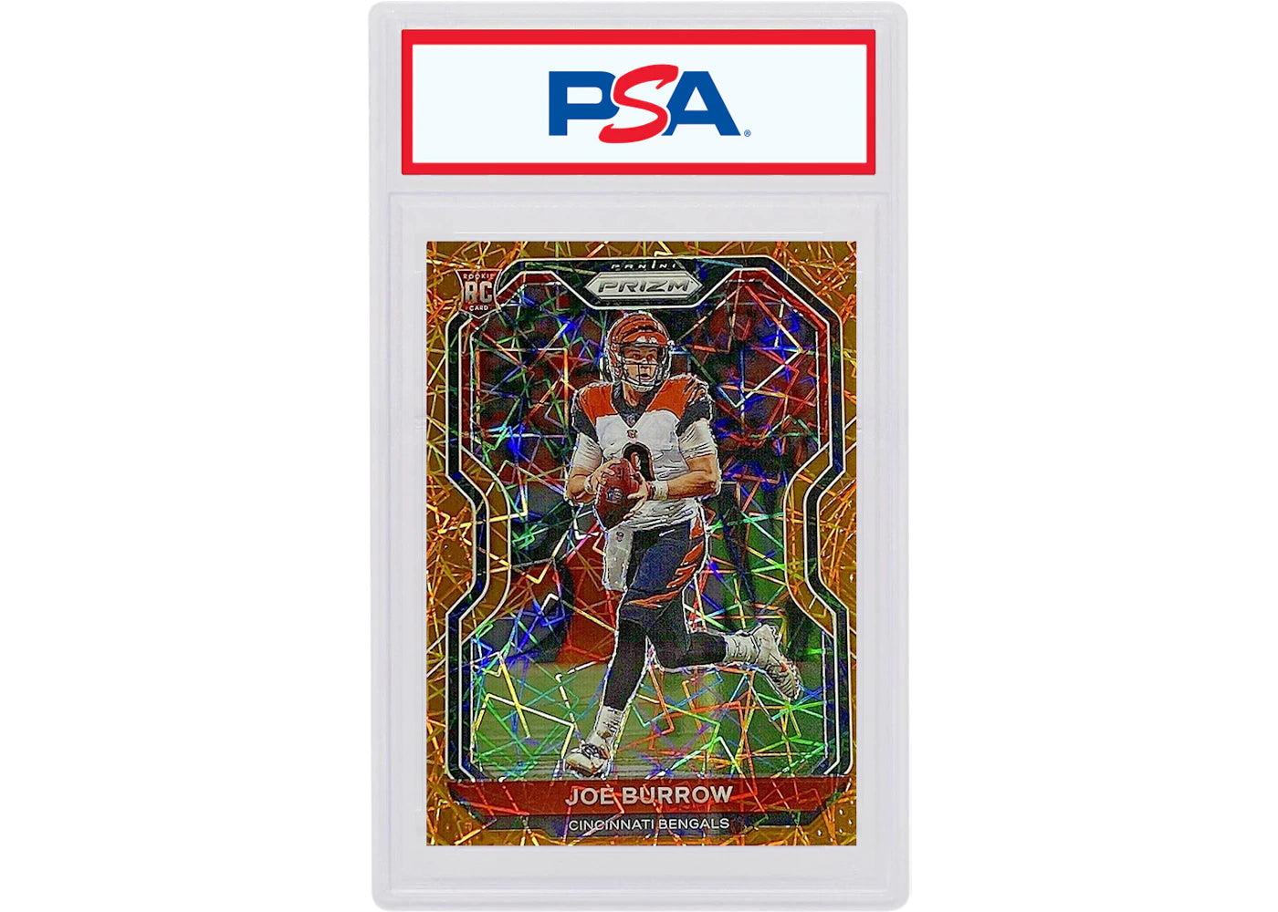 Joe Burrow 2020 Panini Prizm Rookie Lazer #307 (PSA or BGS Graded)