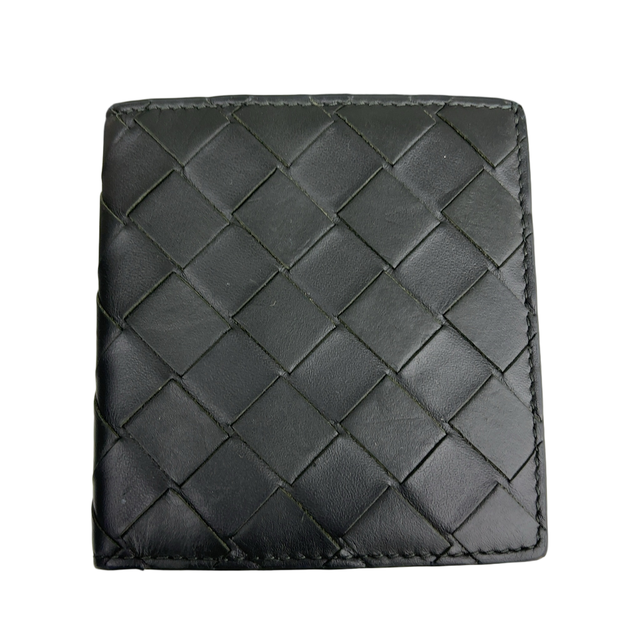 Bottega Veneta Black Bottega Veneta Bifold Wallet Black