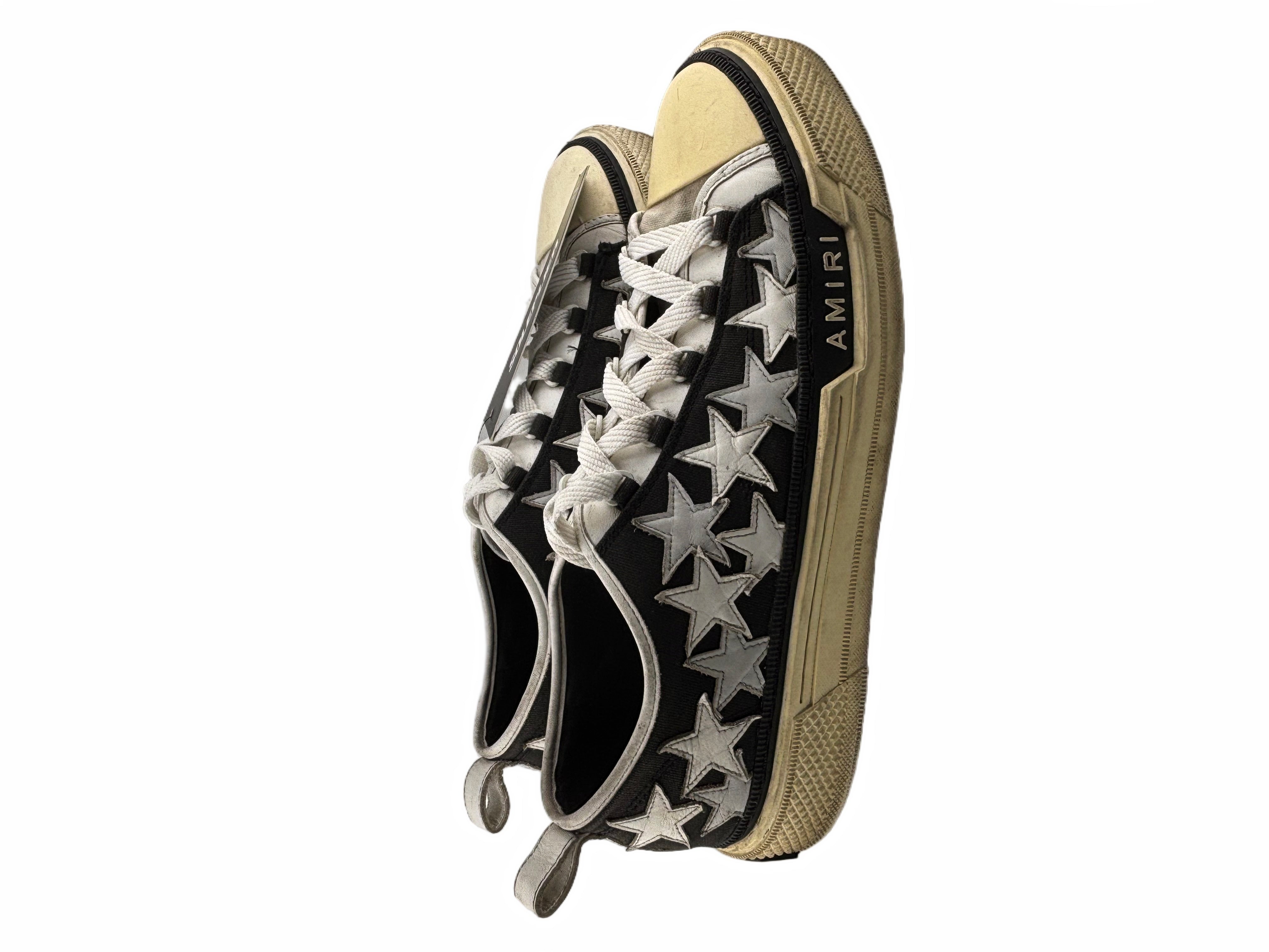 AMIRI Stars Court Low Black White