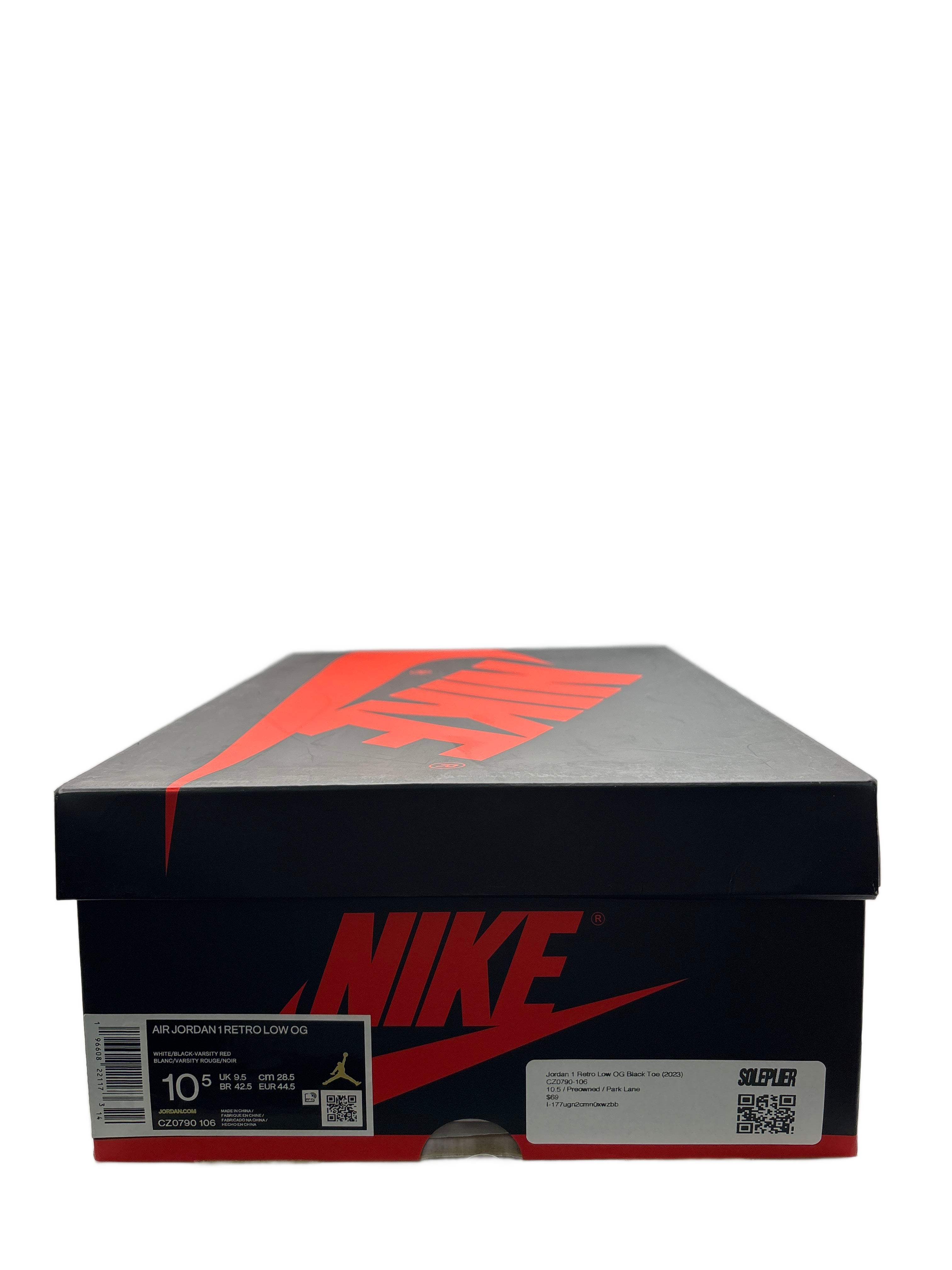 Jordan 1 Retro Low OG Black Toe (2023)