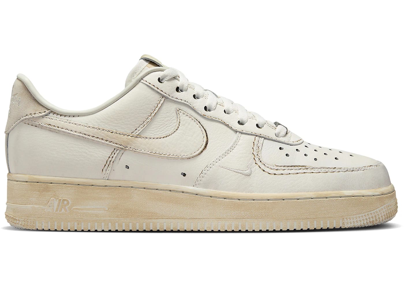 Nike Air Force 1 Low .SWOOSH Dirty Triple White