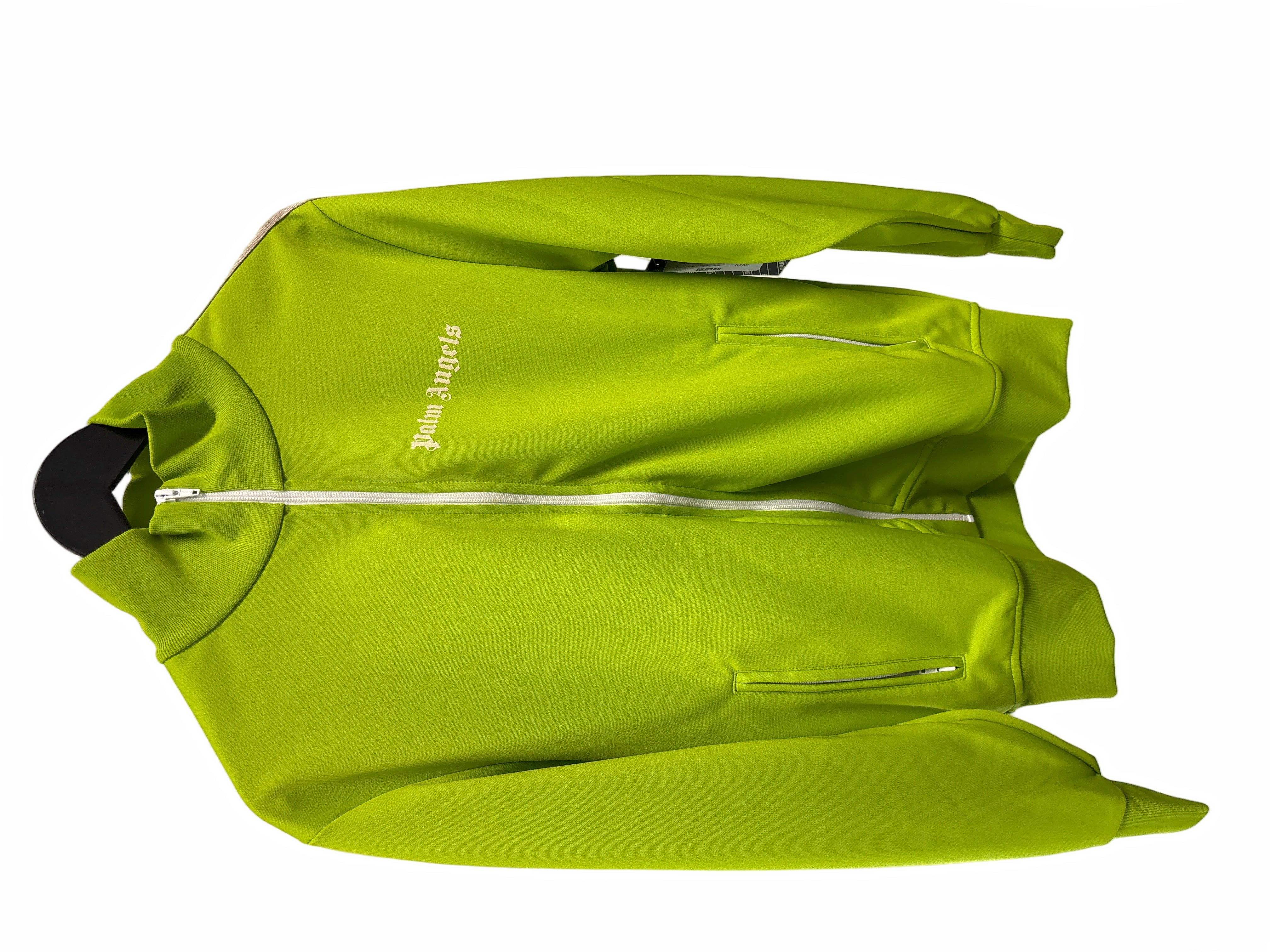 Palm Angels Classic Track Jacket Lime Green/Off White
