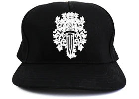 Chrome Hearts Dagger Denim Baseball Hat Black/White