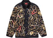 Supreme Chains Quilted Jacket Black