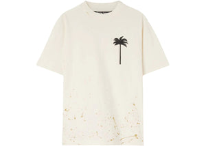 Palm Angels Pxp Painted Classic T-Shirt Butter/Black