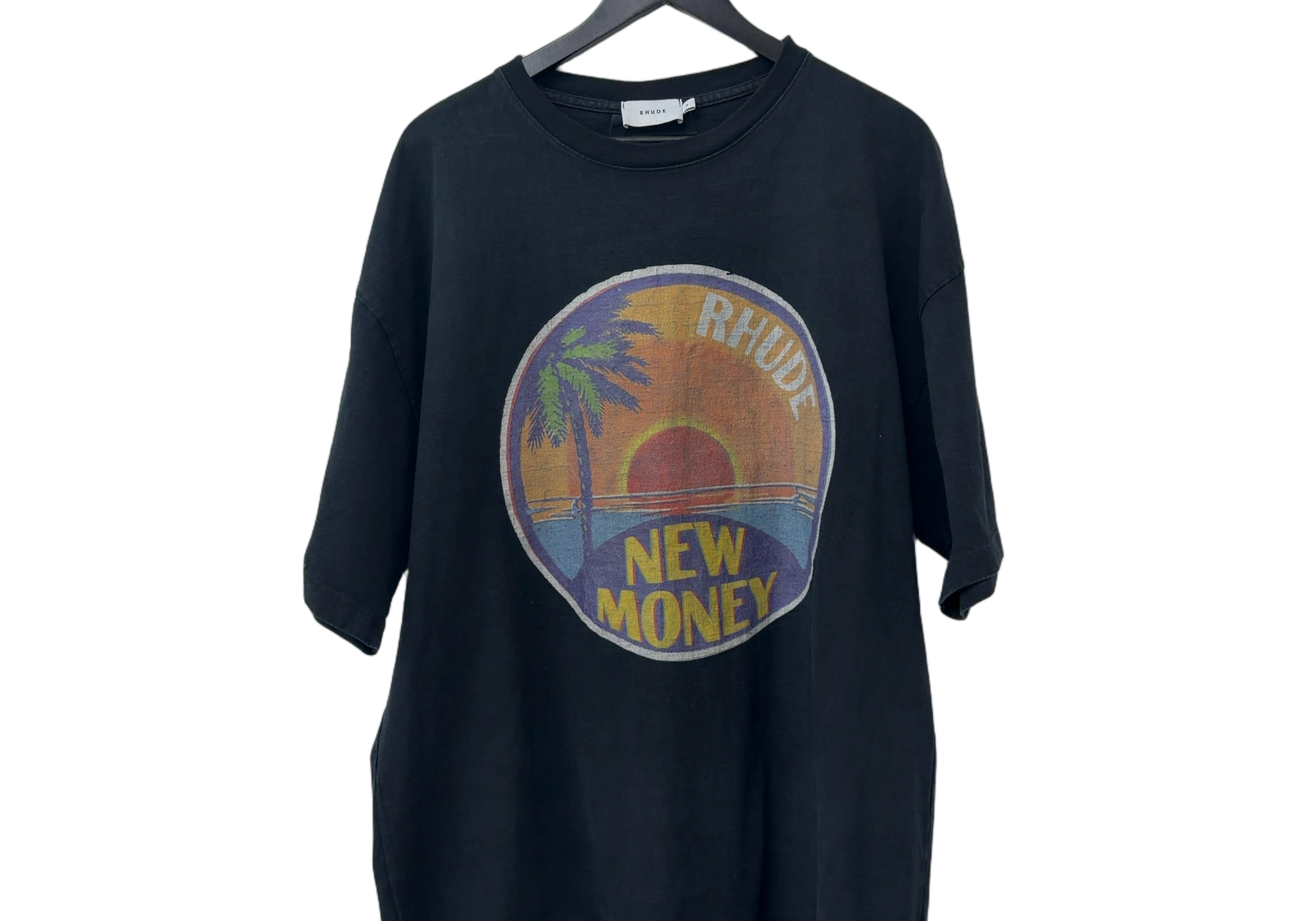 Rhude Sunset T-Shirt Vintage Black
