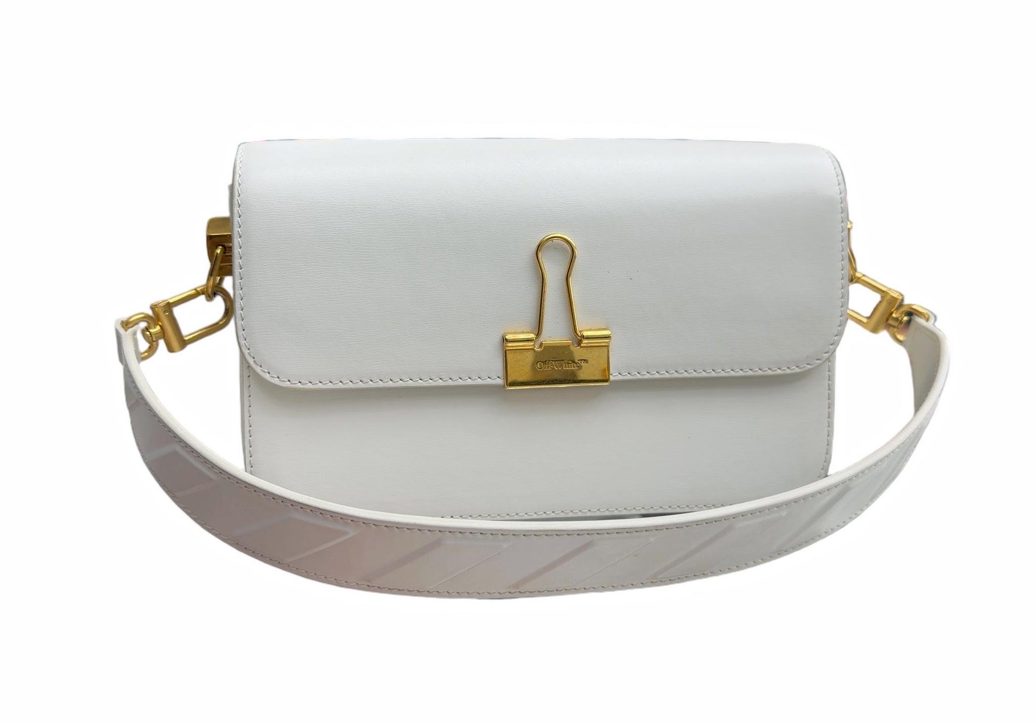 OFF-WHITE Plain Binder M Shoulder Bag White