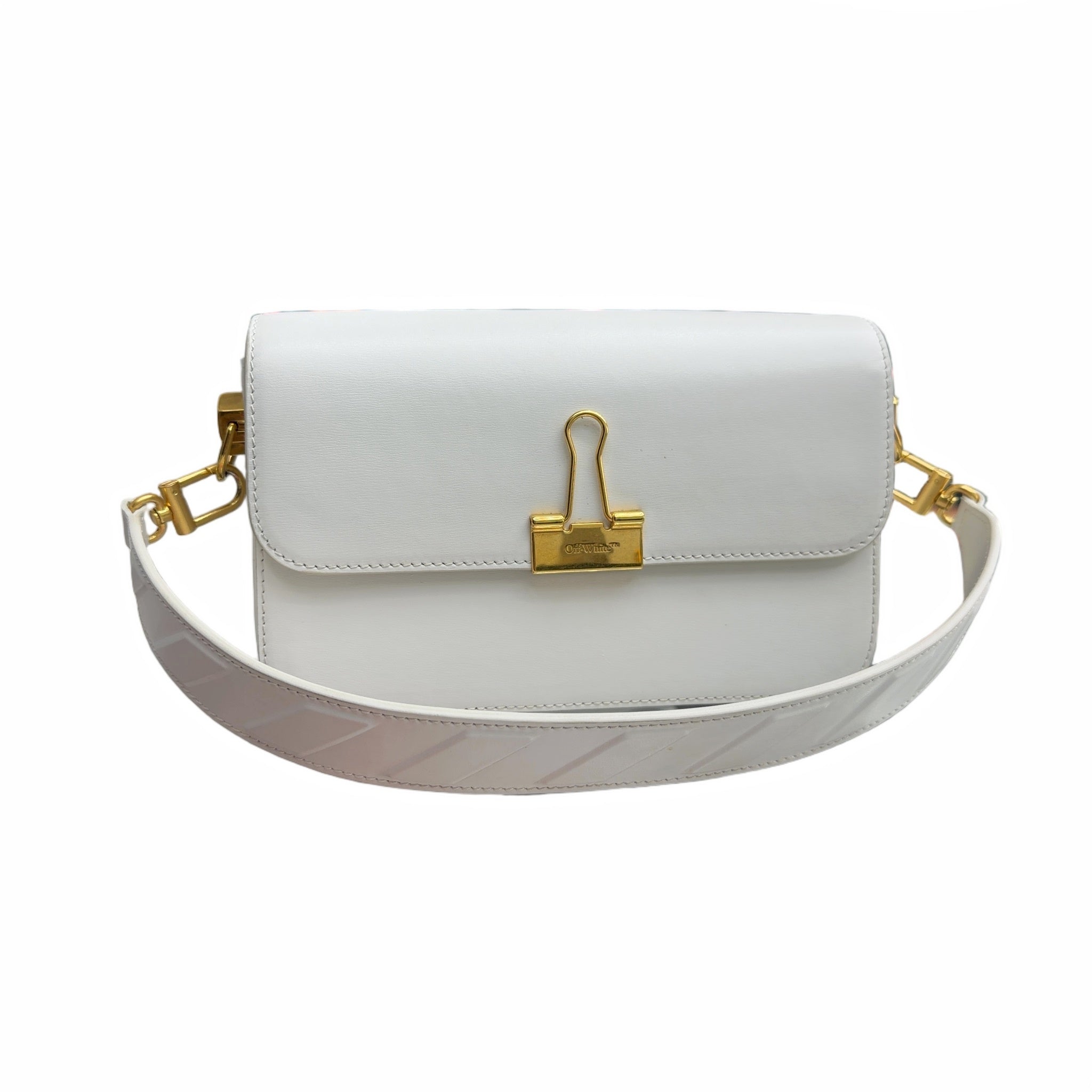 OFF-WHITE Plain Binder M Shoulder Bag White