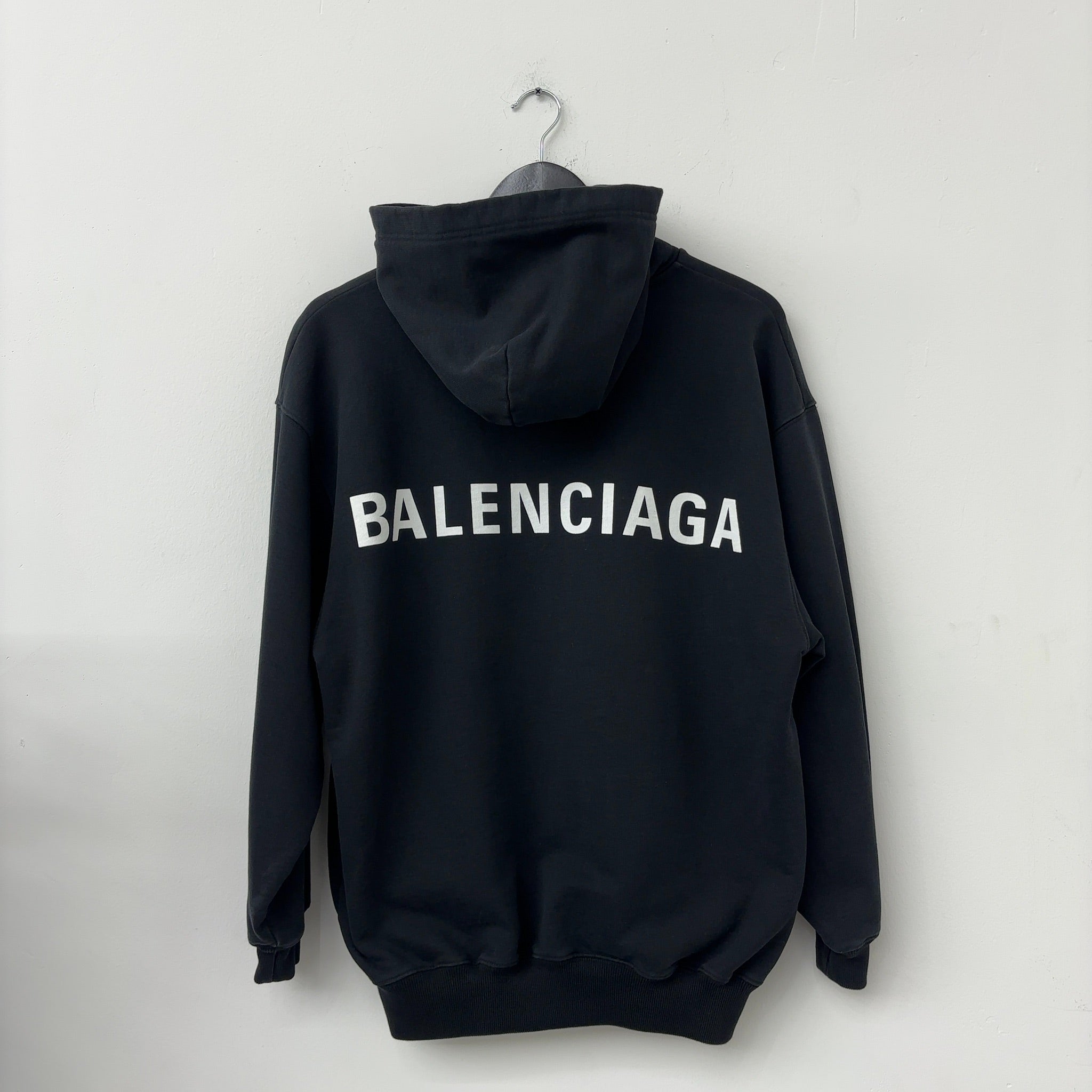 Balenciaga Archetype Back Logo Hoodie Black