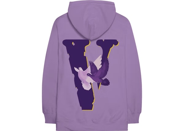 Nav x Vlone Doves Hoodie Purple