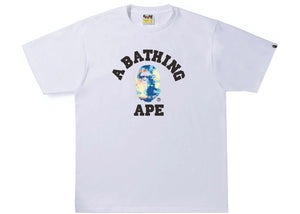 BAPE Tie Dye College Tee White/Multi