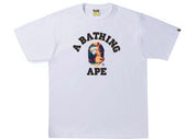 BAPE Tie Dye College Tee White/Navy