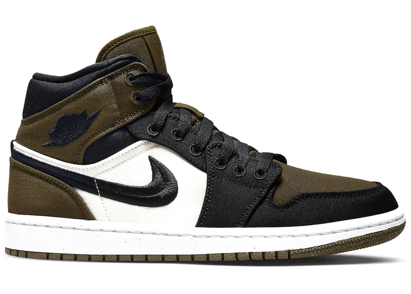 Jordan 1 Mid Olive Toe (Women's)