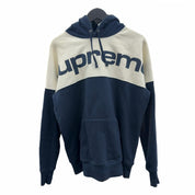Supreme Blocked Hoodie Navy