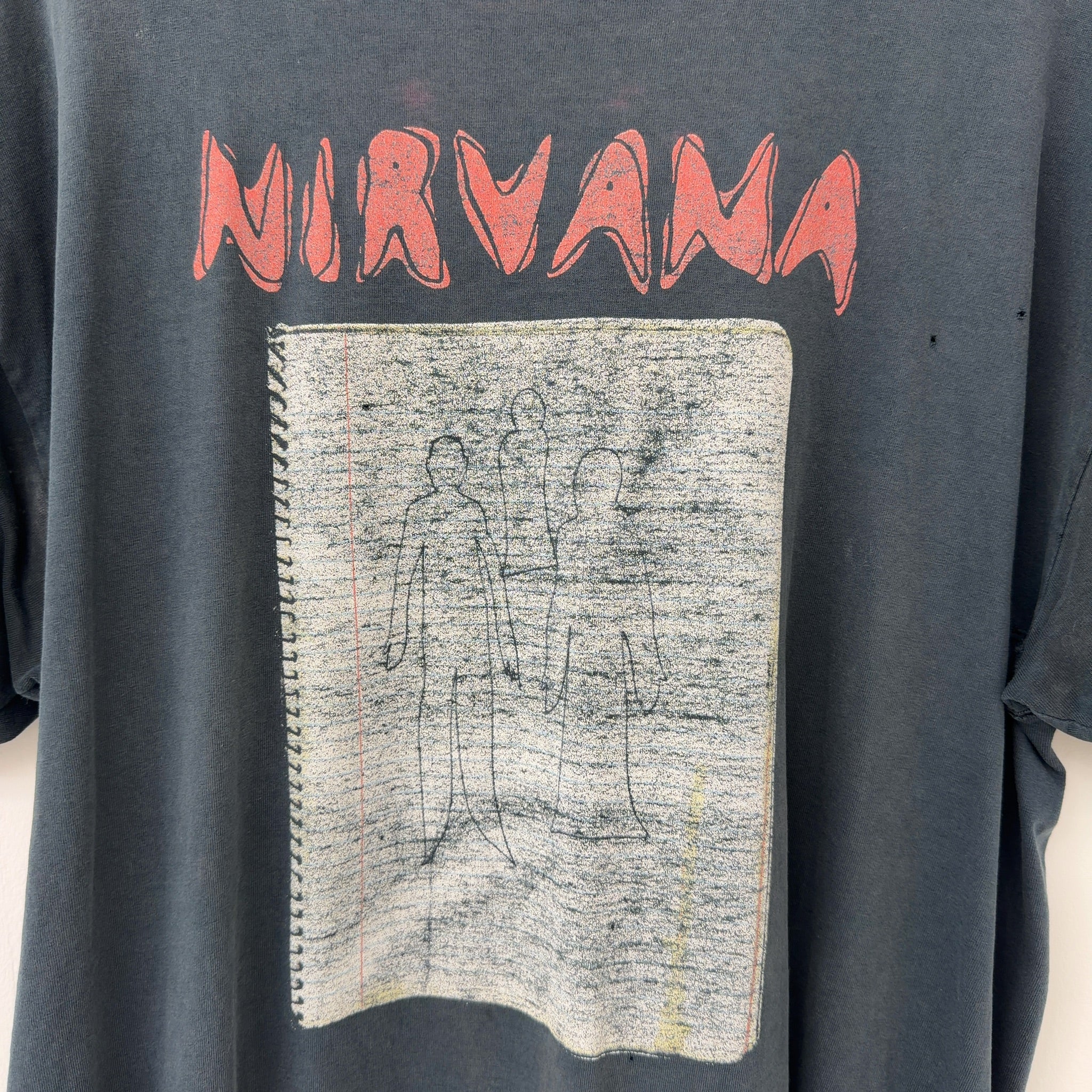 Vintage 2003 Nirvana Ghost Notebook Kurt Cobain Tee