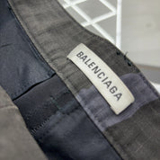 Balenciaga gray camouflage cargo shorts