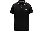 Moncler Logo Polo Shirt Black/Red/White