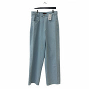 LU’U DAN Pleated Front Oversized Denim Pant