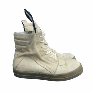 Rick Owens Geobasket Blistered Suede Gum Sole