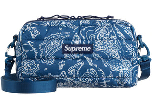 Supreme Puffer Side Bag Blue Paisley