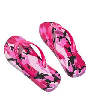 GV Gallery Pink Camo Flip Flops