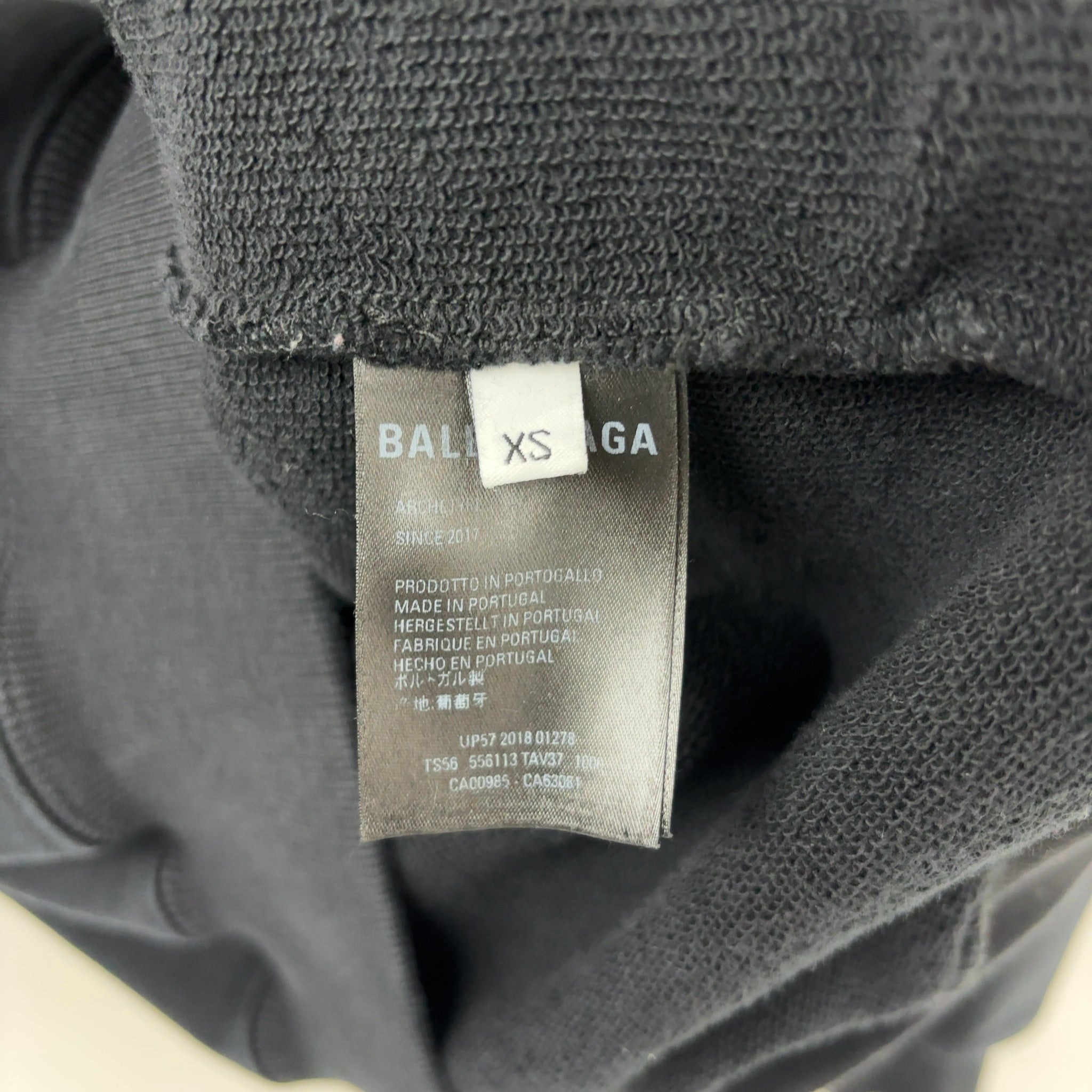 Balenciaga Archetype Back Logo Hoodie Black