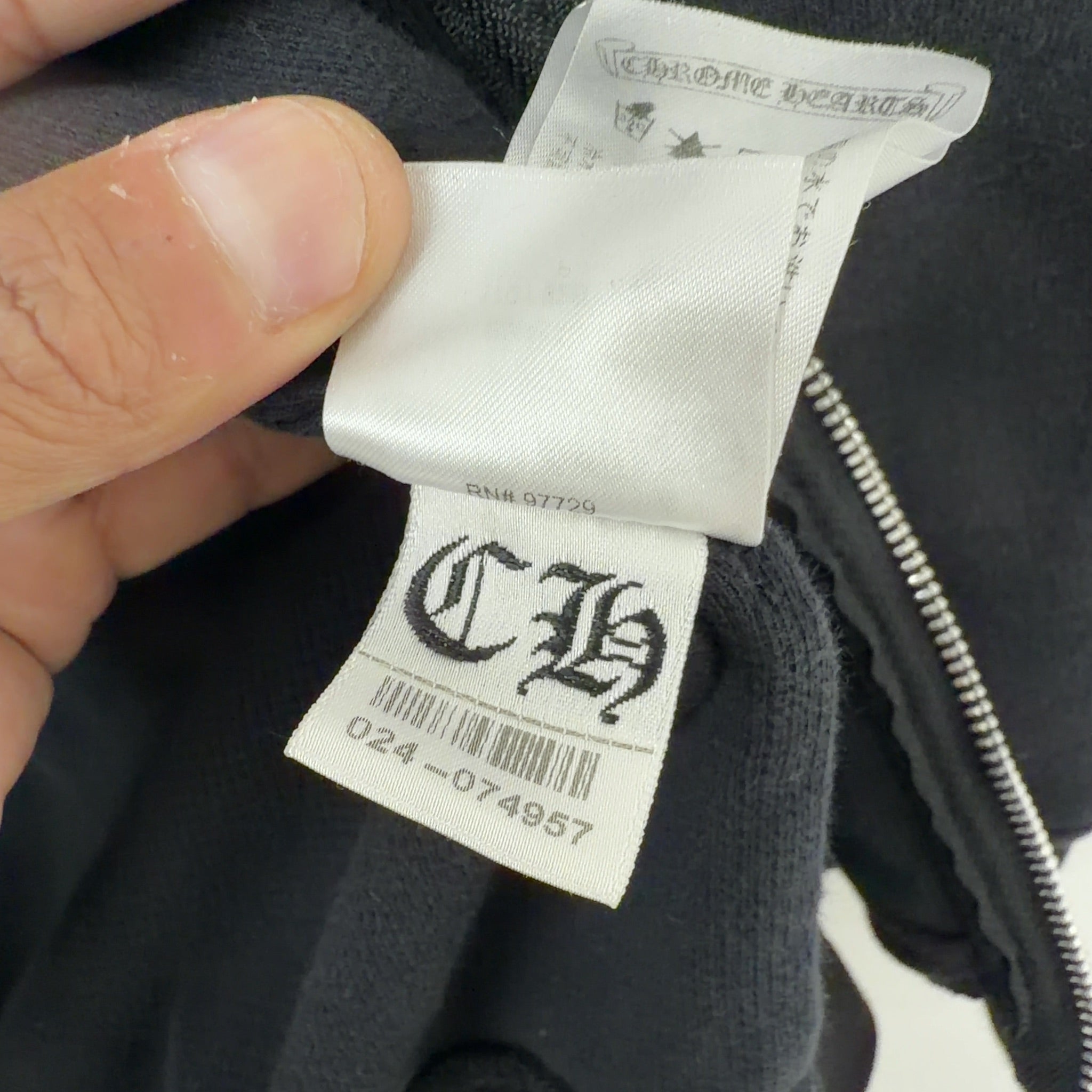 Chrome Hearts Los Angeles Exclusive Thermal Zip Up Hoodie