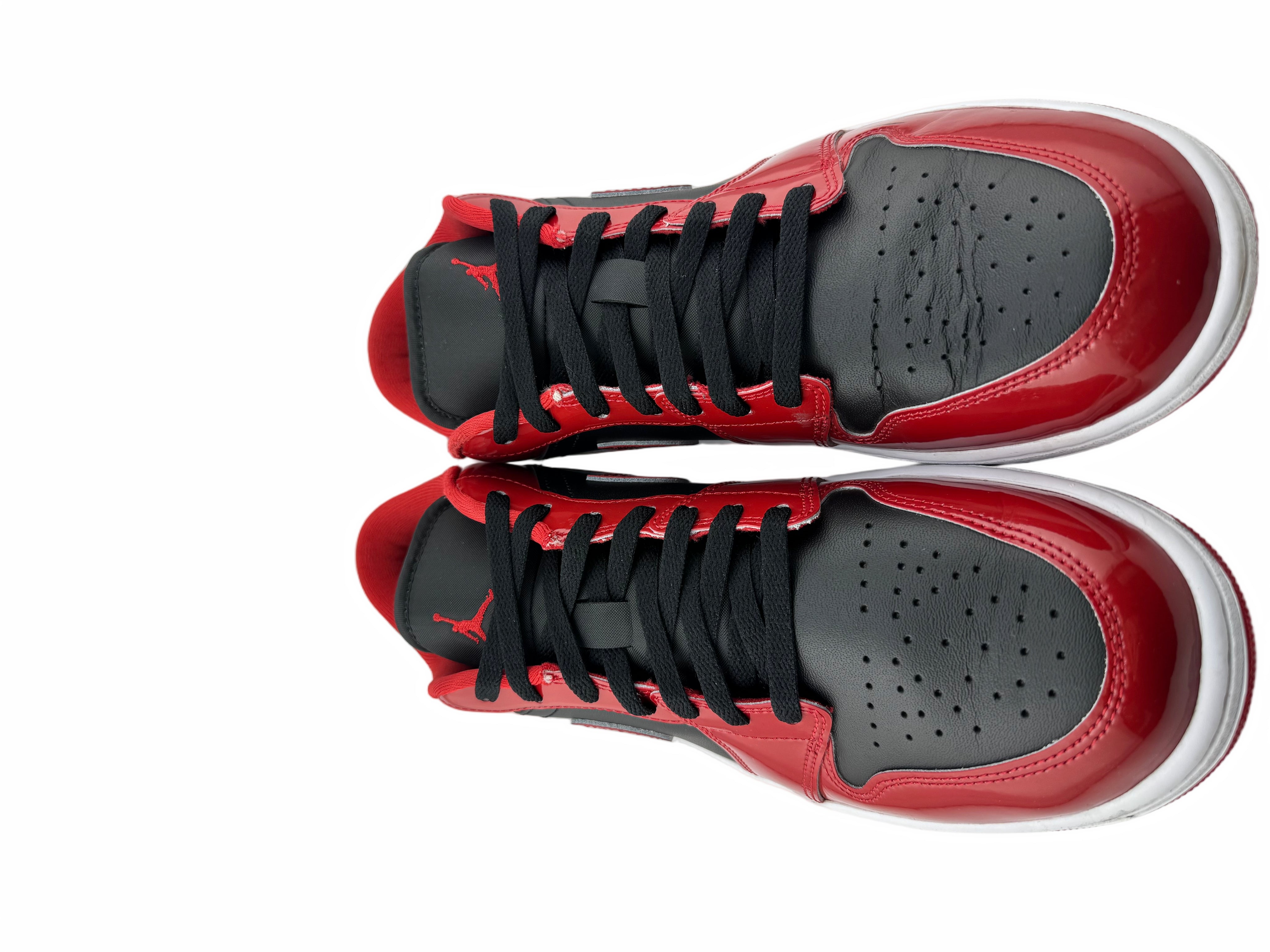 Jordan 1 Low SE Patent Varsity Red Black