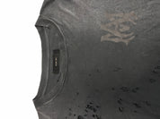 Amiri Shotgun Logo Distressed Tee Black
