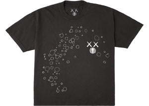 KAWS For Kid Cudi Moon Man GID Tee Vintage Black