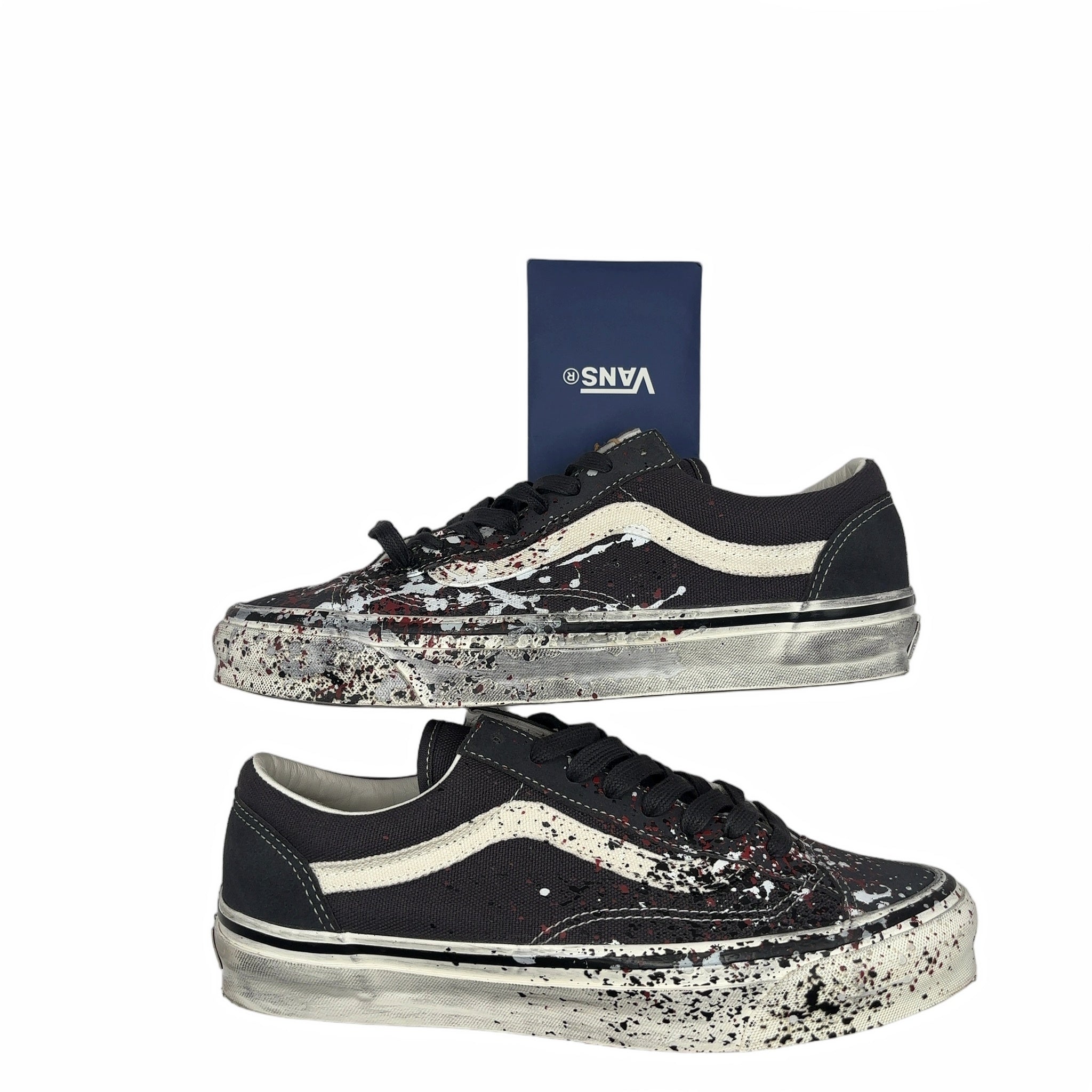 Vans Premium Old Skool 36 Paint Splatter Charcoal Grey