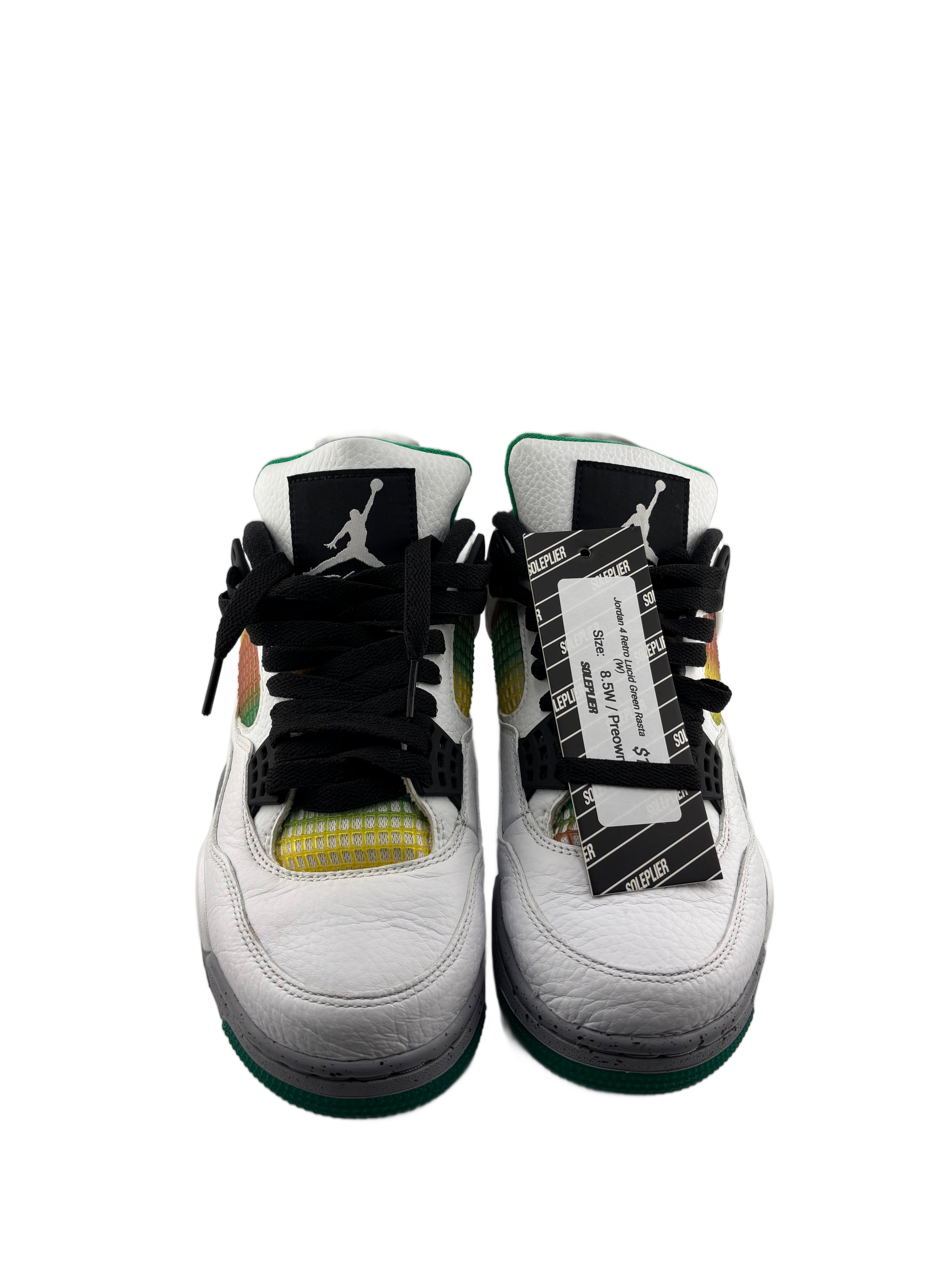 Jordan 4 Retro Lucid Green Rasta (Women's)