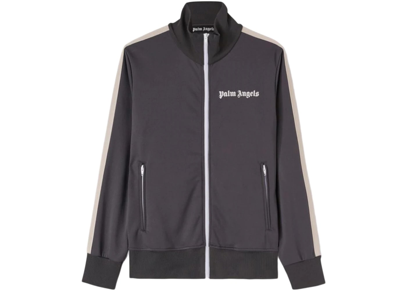 Palm Angels Classic Track Jacket Dark Grey/Off White