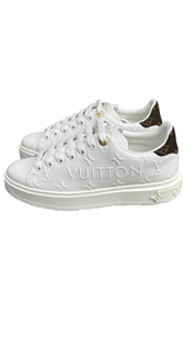Louis Vuitton Time Out Debossed LV Monogram Leather White White (Women's)
