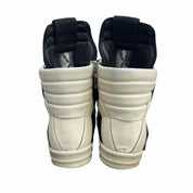 Rick Owens GeoBasket Cow Fur Black Milk