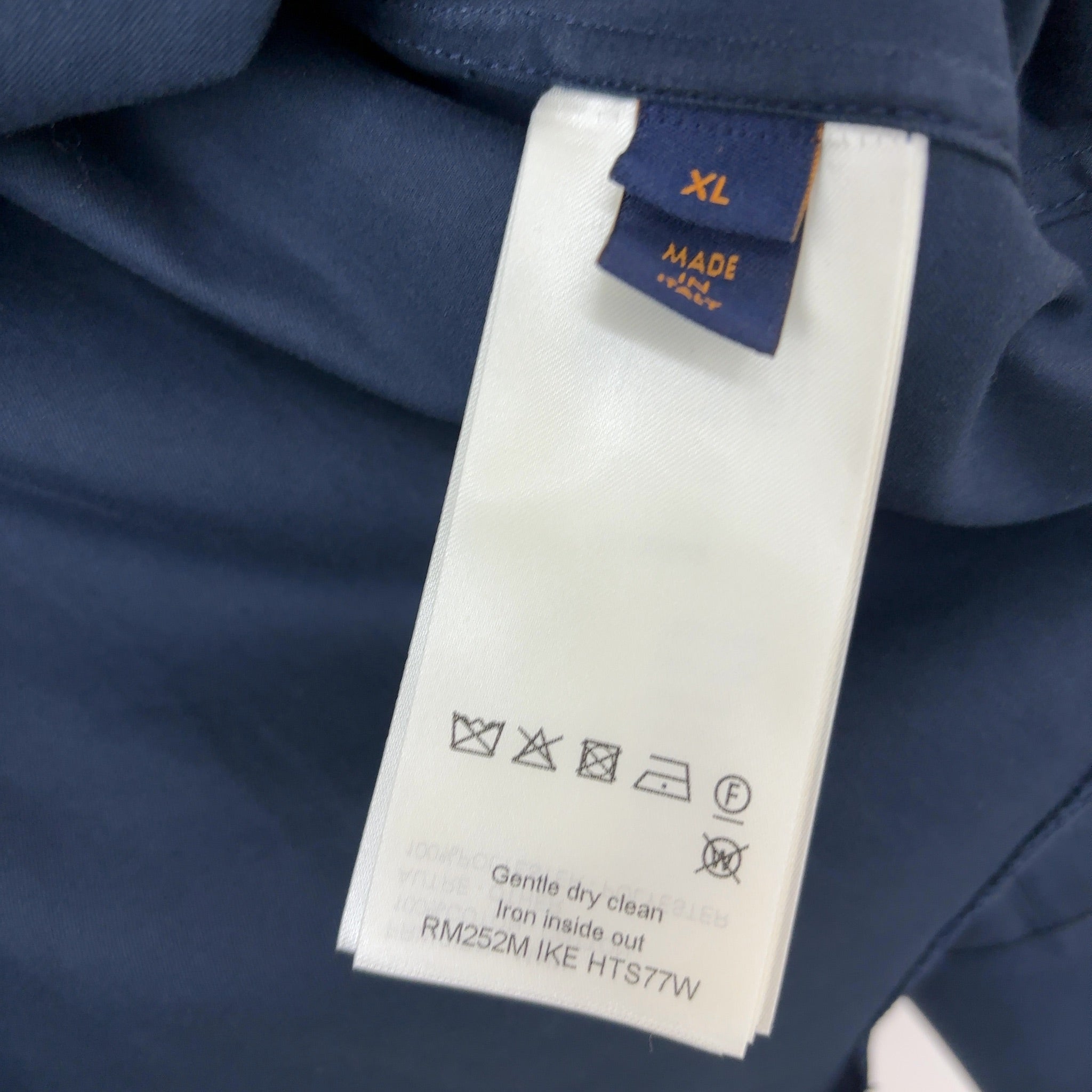 Louis Vuitton x Nigo Printed Signature Long-Sleeved Shirt Deep Navy