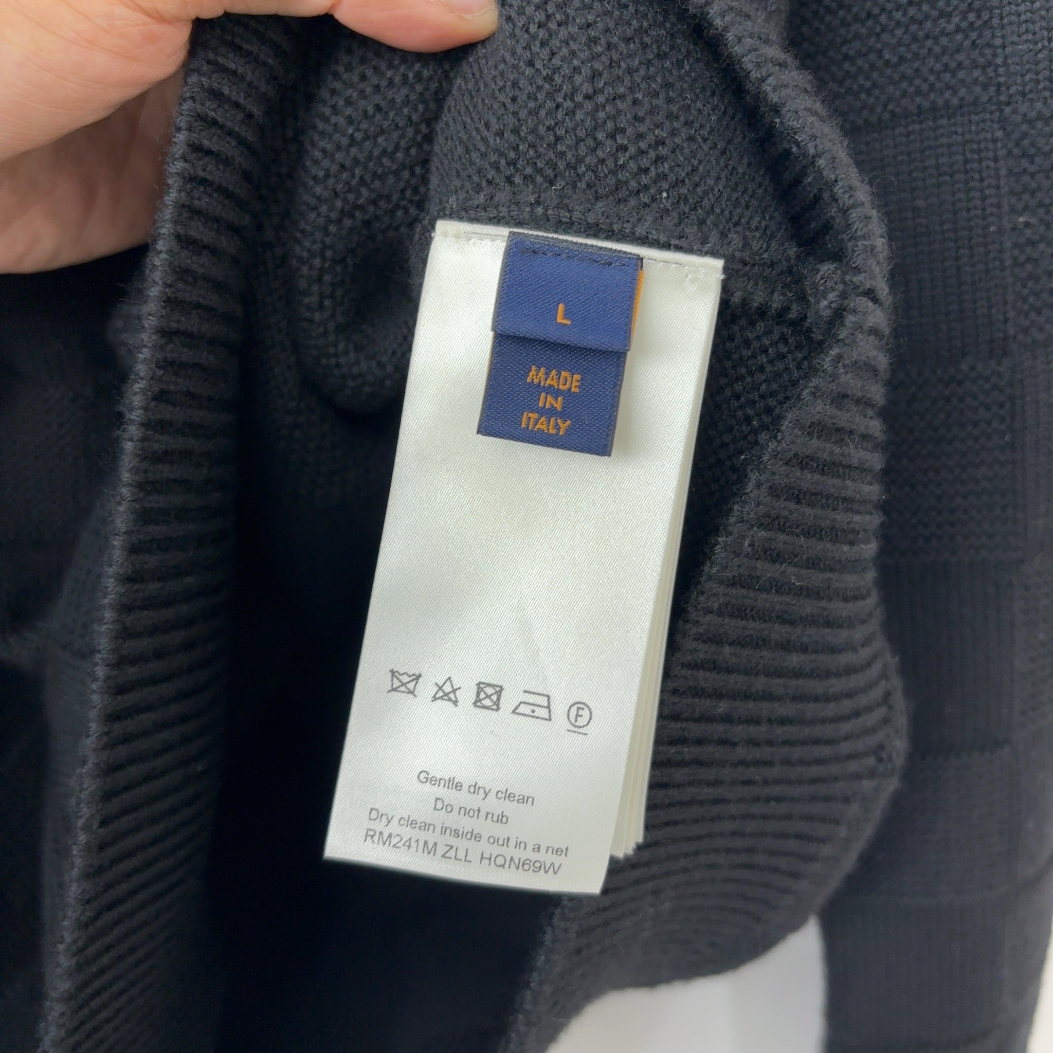 Louis Vuitton Embellished Wool Damier Pullover