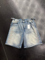 HAPPY MEMORIES DON'T DIE HMDD 'H-STAR CRYSTAL' JORT SHORTS