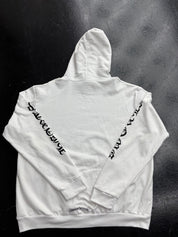 Chrome Hearts Vertical Logo Hoodie White
