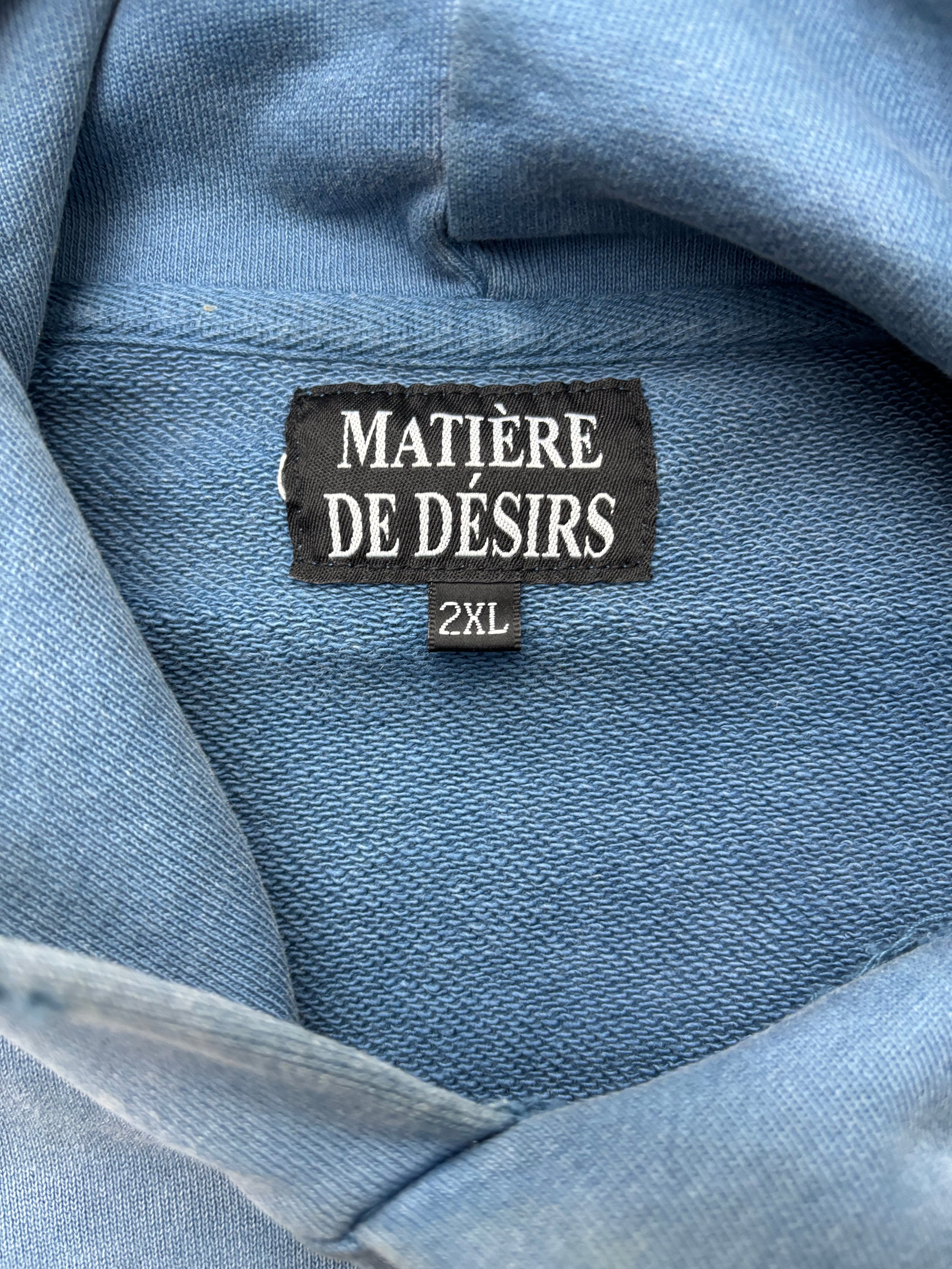 Matiere De Desirs ENCORE HOODIE ‘WASHED BLUE’