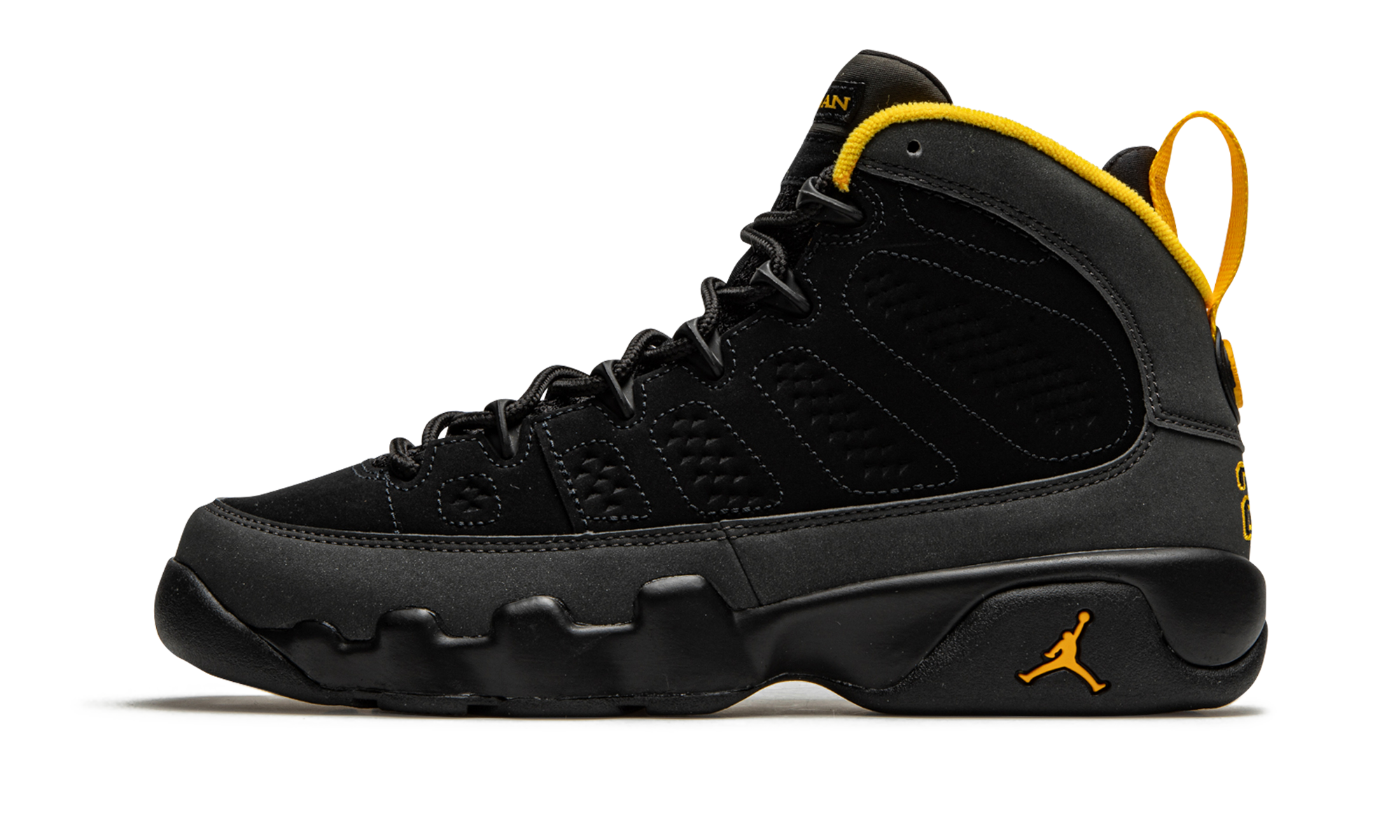 Jordan 9 Retro Dark Charcoal University Gold (GS)