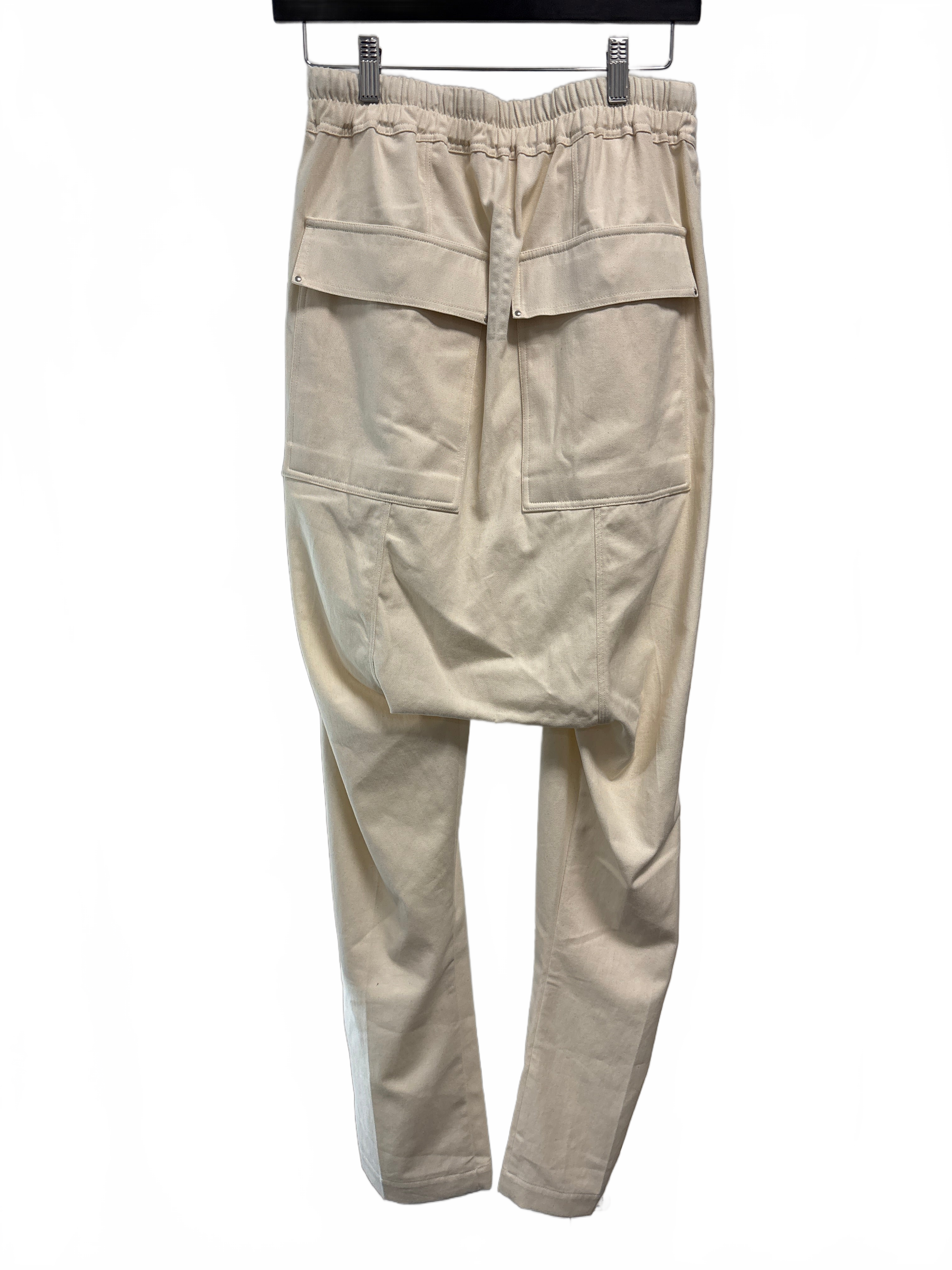 Rick Owens Drawstring Long Pants Natural