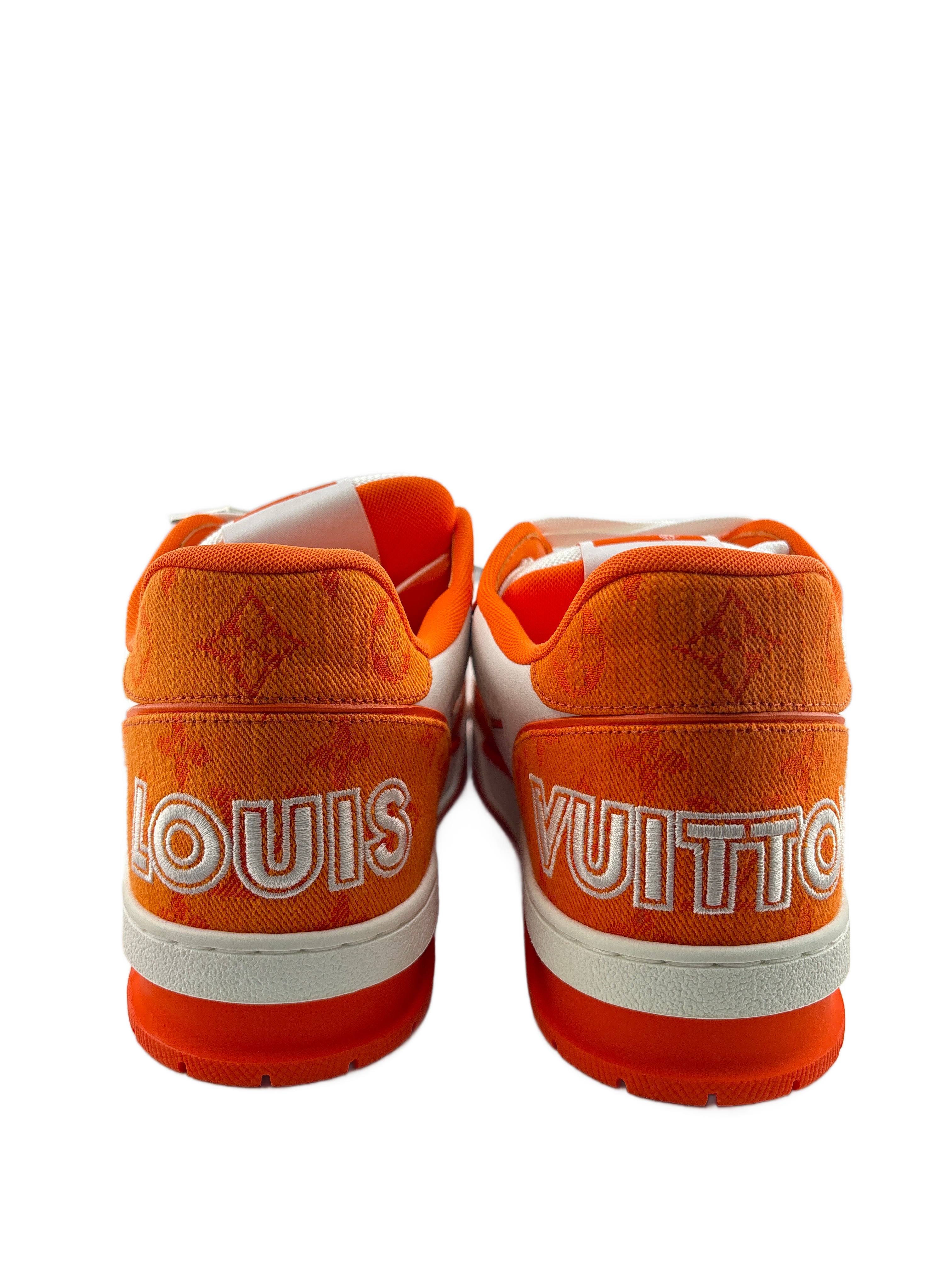 Louis Vuitton Trainer Monogram Denim Orange