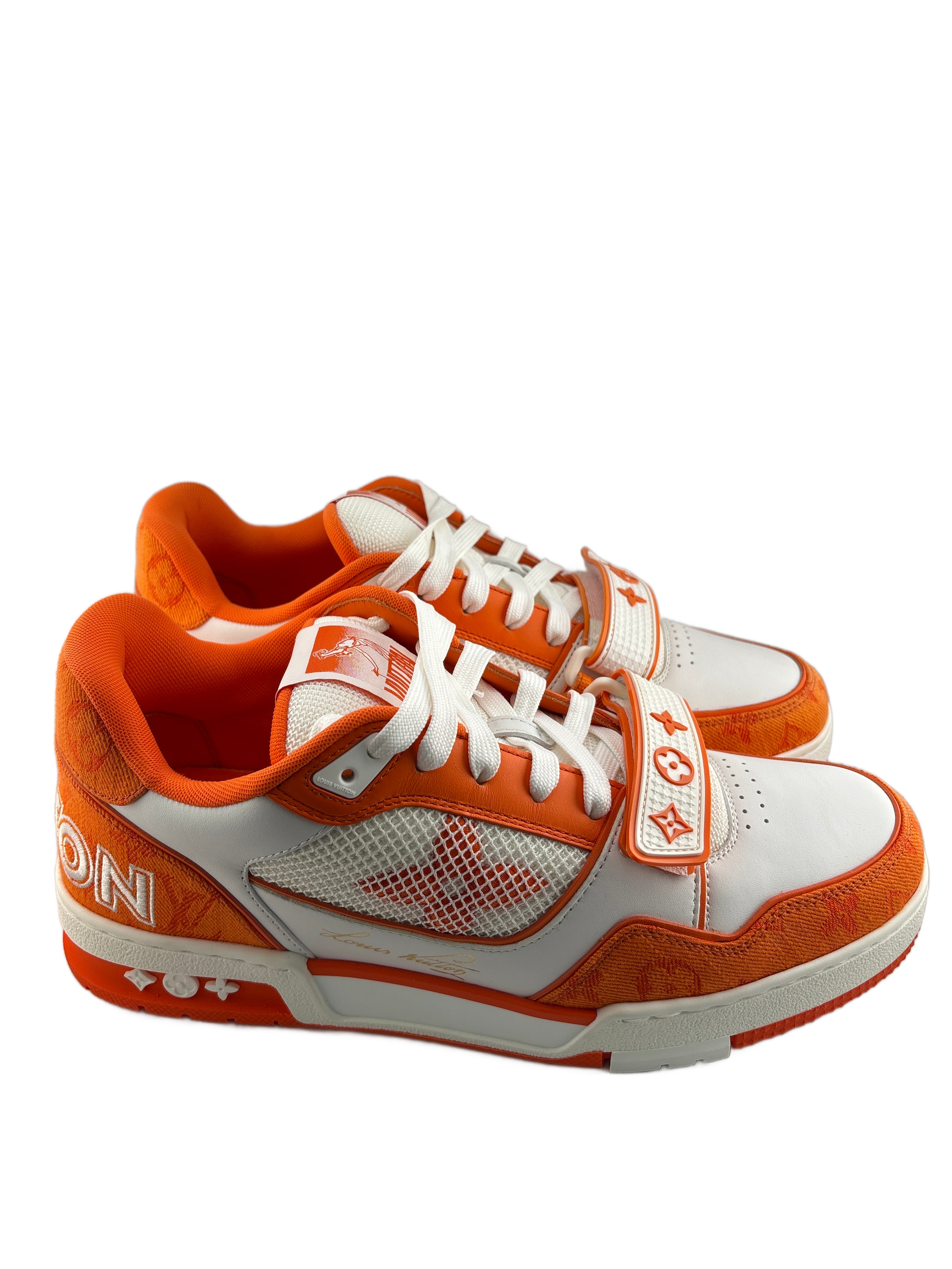 Louis Vuitton Trainer Monogram Denim Orange