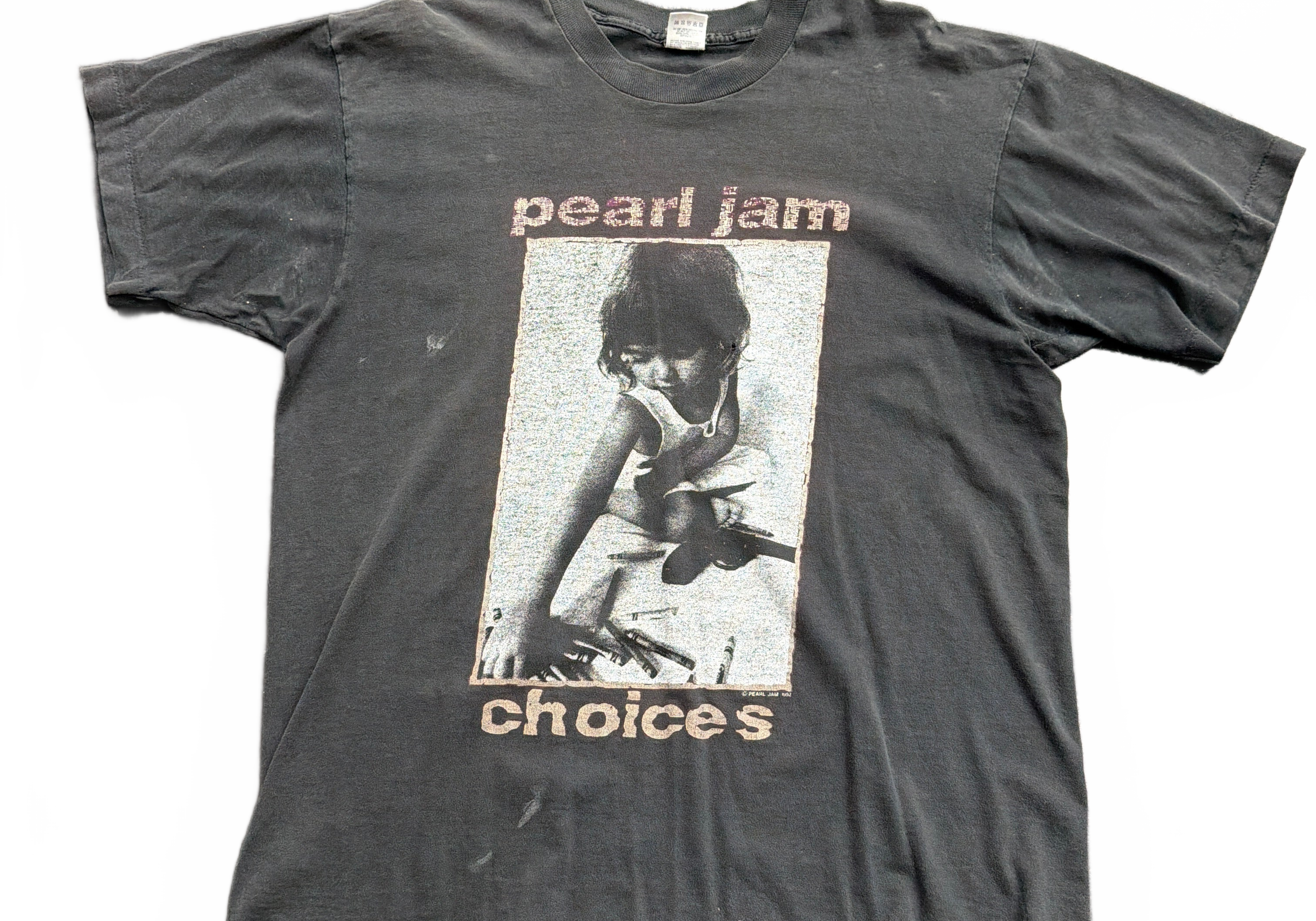 Vintage ‘92 Pearl Jame Choices Tee Black