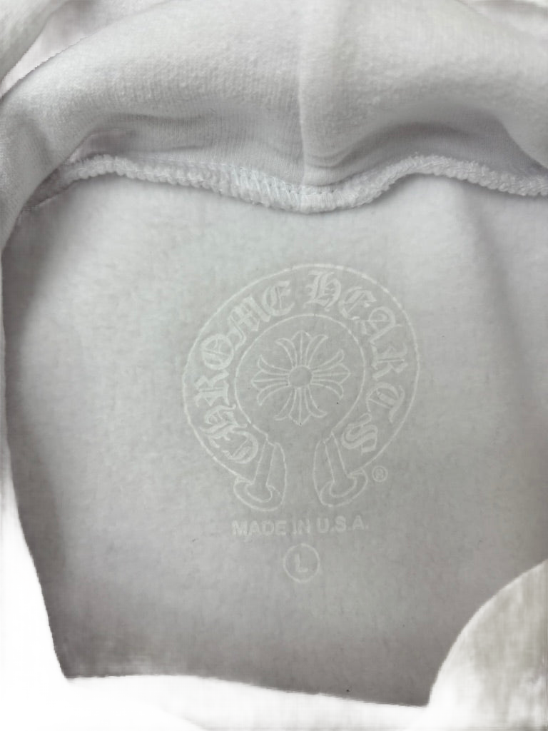 Chrome Hearts Vertical Logo Hoodie White